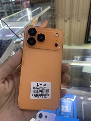 Техника жана электроника: Смартфон Umiio 17 Pro Max, оранжевый корпус. Основные характеристики — 4