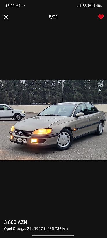Opel: Opel Omega: 2 l | 1996 il 4190000 km Sedan -da lalafo.az — 6 Opel: Opel Omega: 2 l | 1996 il 4190000 km Sedan — 6