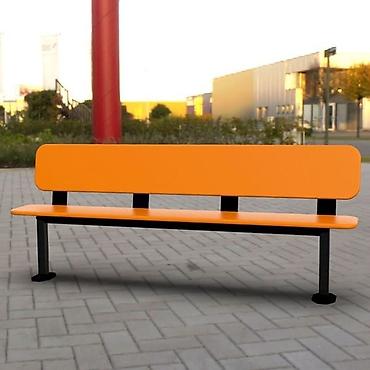 Скамейки: Скамейка Металл, Со спинкой — 34