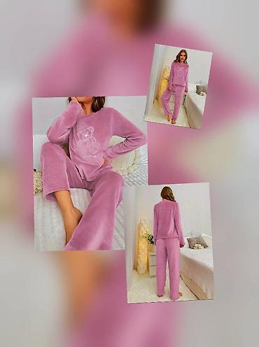 ev damasniki: Yeni super yumuşaq pluş pijamalar/Ölşü-S-XL.
Satış evdən məhdut — 5