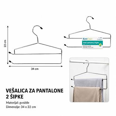 KMT Nivoa polica za odlaganje – gvozdena žica vešalica za pantalone (2