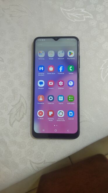 samsung ekranları: Samsung Galaxy A03s, 64 GB, rəng - Qara, Barmaq izi, İki sim kartlı, Face ID