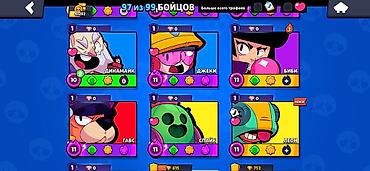 Значки: Аккаунт Brawl Stars - Трофеи: 41 292 (путь к славе). - Уровень — 15