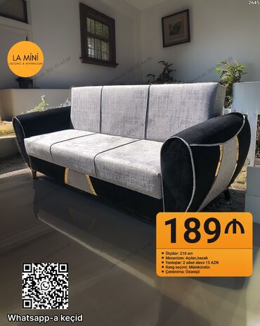 Digər mebel: Di̇van-kravat, Açılan, Bazalı, Ödənişli çatdırılma