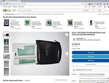 Multimetri: NS-468 tester mrežnih kablova (RJ45/RJ11) - Dvodelni set: MASTER i — 18