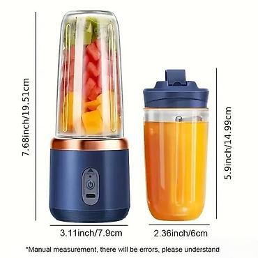 pp aparati: Prenosni punjivi blender sa 2 šoljice BDL001 T NOVO. Opis proizvoda — 1