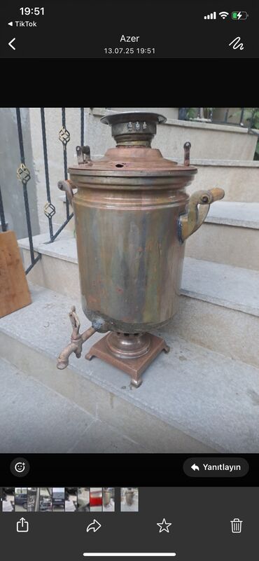 купить самовар в баку: İşlənmiş Od Samovar, 10-dan çox l