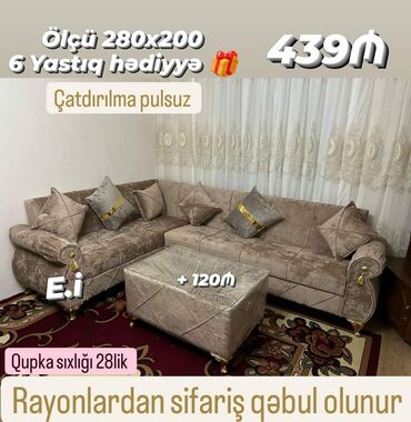 divan mətbəx: Künc divan, Yeni, Açılmayan, Bazasız, Parça, Şəhərdaxili pulsuz çatdırılma