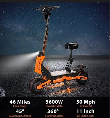 Elektrikli samokatlar: Elektrik samokat 11", > 1000 Vt, > 45 km/s — 2