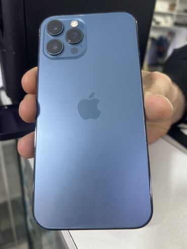 Apple iPhone: IPhone 12 Pro Max, 256 GB, Mavi, Face ID, Simsiz şarj