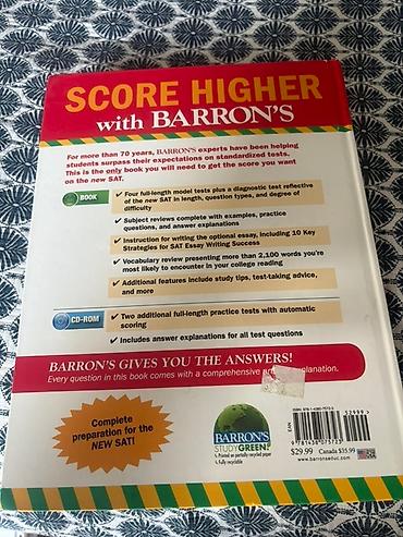 Tədris ədəbiyyatı: Barron’s NEW SAT – 28-ci nəşr Məzmun və xüsusiyyətlər: - Yeni SAT — 2