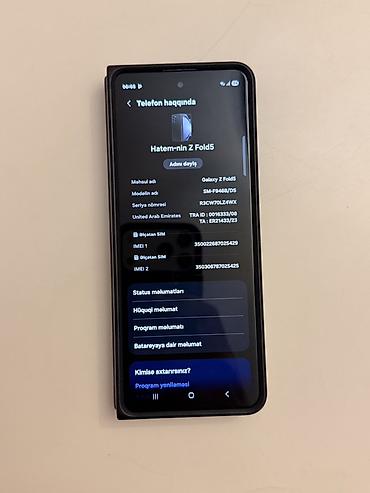 samsung fold 5: Samsung Galaxy Z Fold 5, 256 GB, rəng - Qara, İki sim kartlı — 2