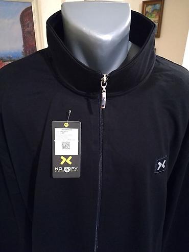 dzempersa rajfeslusom: Veliki muski duks sa kragnom No Copy u broj 6XL Teget. Novopazarski — 2