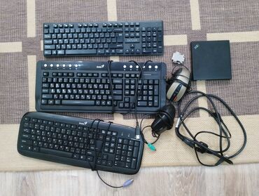 клавиатура и мышка: Вывезли с офиса, продаю 3 клавиатуры: 1 одна с клавиатурным разъемом