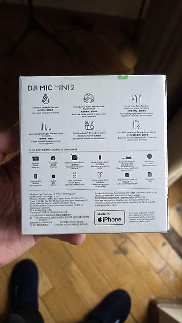 mikrofon mini: Dji Mic Mini 2 Mikrofon 500 metreden simsiz ses ötürməsi və sesin — 2