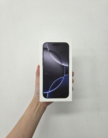 Apple iPhone: IPhone 16 Pro Max, Б/у, 256 ГБ, Black Titanium, Зарядное устройство, Кабель, Коробка, 99 %