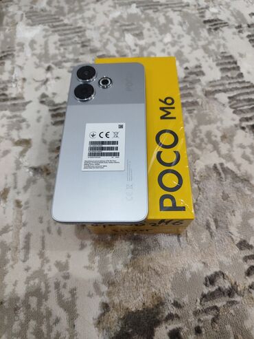 Poco: Poco M6, Б/у, 256 ГБ, цвет - Серый, 1 SIM, 2 SIM