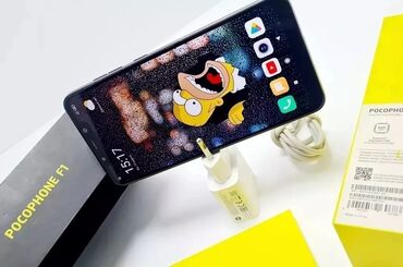 Poco: Poco Pocophone F1, Б/у, 256 ГБ, цвет - Черный, 2 SIM