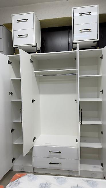 Спальные гарнитуры: Спальный гарнитур, Новый, Двуспальная кровать, Шкаф, Комод, МДФ, Самовывоз, цвет - Бежевый at lalafo.kg — 7 Спальные гарнитуры: Спальный гарнитур, Новый, Двуспальная кровать, Шкаф, Комод, МДФ, Самовывоз, цвет - Бежевый — 7