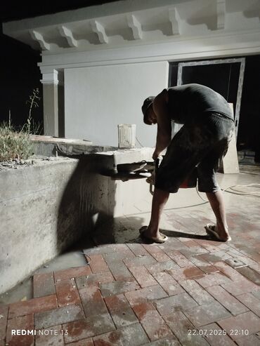 Beton işləri: Səssiz tozsuz səliqəli kəsim. Beton katlavan monolit kubik — 11