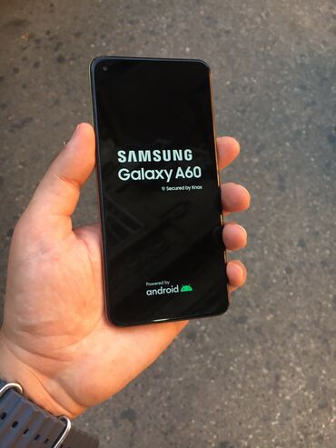 samsunk s4: Samsung Galaxy A60, 128 GB, rəng - Narıncı, Barmaq izi, Face ID