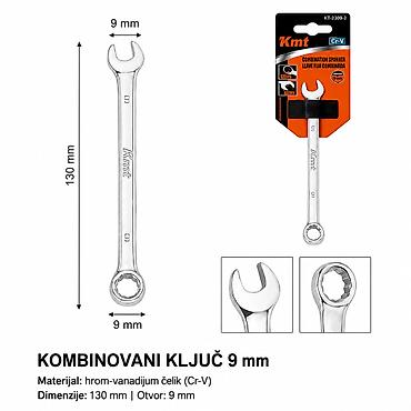 KMT Kombinovani ključ 9 mm – model 9363754 - Tip: kombinovani ključ