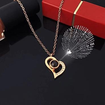 Ogrlice: Ljubavna ogrlica - Volim te na "100 jezika" Cena:1000din OGRLICA ZA — 9