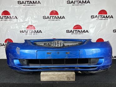 Бамперы: Передний Бампер Honda 2003 г., Б/у, цвет - Синий, Оригинал