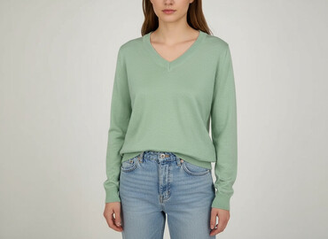 spodnie woskowane beż: TXM, Women`s sweater, size S (EU 36)