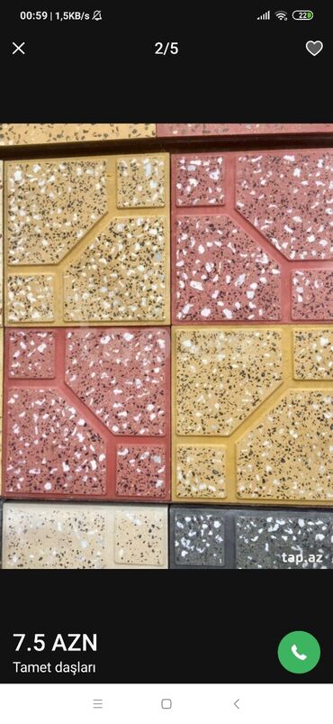 Dekorativ daşlar: Yüksek keyfiyetde Preslenmiş Tamet daşlarinin topdan və pərakəndə — 19