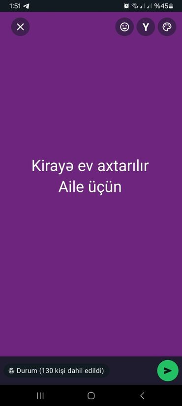 kiralıq evlər: Kirayə ev axtarilir metro etrafinda 400 m olsun aile qalacaq maklerler