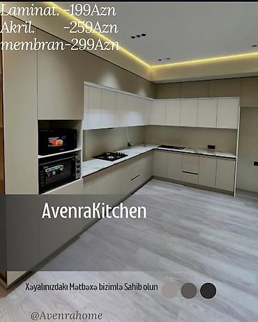sud ceken: Sifarişlə mətbəx dəsti, Özü çəkən petlələr, Sadə laminat, Kredit var, Pulsuz çatdırılma, Ödənişli çatdırılma, Rayonlara çatdırılma — 3