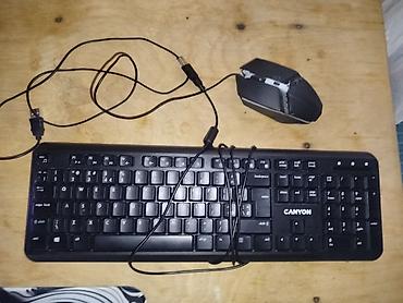 Canyon klaviatura + simli siçan dəsti - Tam ölçülü Canyon USB