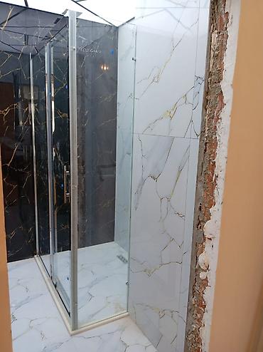 Duş kabinaları, arakəsmələr: Arakəsmə, Künc üçün — 16
