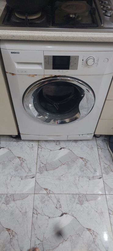 Foto və videokameralar: Paltaryuyan maşın Beko, 7 kq, Təmirə ehtiyacı var, Avtomat, Ünvandan götürmə