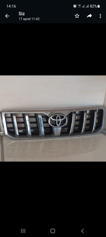 Oblisovkalar, barmaqlıqlar: Toyota prado qabağ setka