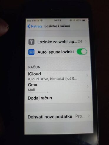 Apple iPhone: Apple iPhone iPhone 5, 16 GB, Matte Silver, Otisak prsta — 7