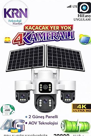 online kamera: HiEasy 4G LTE Günəş panelli 4 kameralı təhlükəsizlik sistemi - 4K — 2