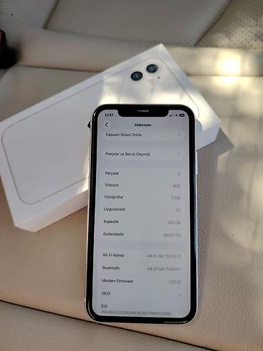 exv 34: IPhone 11, 128 GB, Ağ, Face ID — 2