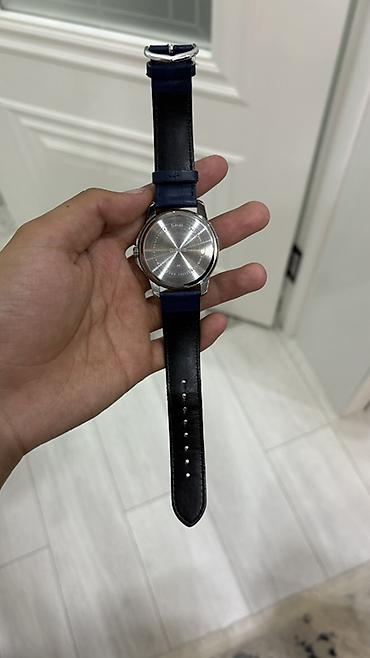 Классические часы: Наручные часы Casio с синим циферблатом и кожаным ремешком - — 5