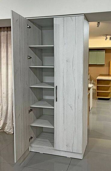 Шкафы: Шкаф плательный, гардеробный, ширина 90 см, разделен на две части -