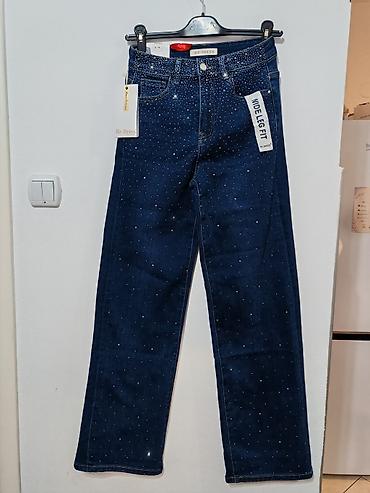 mango crveni sako: Ženske farmerke Be Dress – Wide Leg Fit NOVO OD S DO L - Kroj: široka — 1