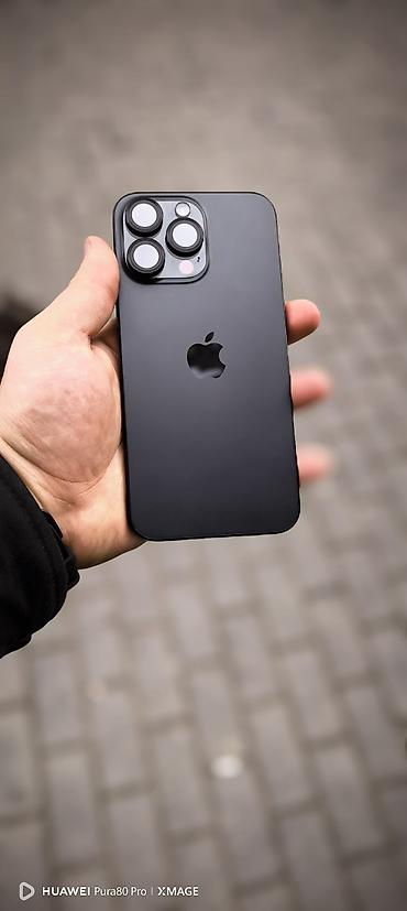 macbook pro 14: IPhone 15 Pro Max, 256 GB, Black Titanium, Face ID, Zəmanət, Sənədlərlə — 1