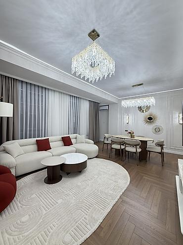 квартирв: 3 комнаты, 104 м², Асанбай мкр Элитка, 9 этаж, Дизайнерский ремонт — 4
