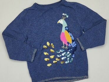 modne sweterki dla dziewczynek: Sweterek, John Lewis, 4-5 lat, 104-110 cm, stan - Dobry