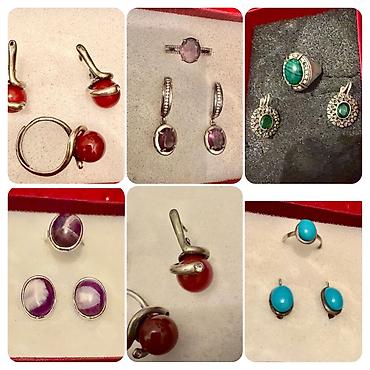 Другие ювелирные изделия: Серебряные цепи, все бусы из натуральных камней, серебряные кулоны и — 24