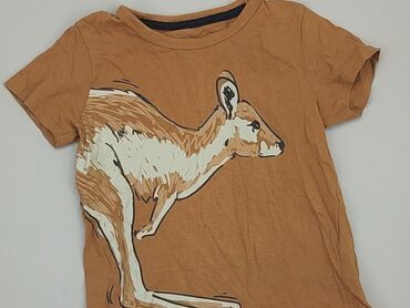 legginsy brązowe: T-shirt, Little kids, 3-4 years, 98-104 cm, condition - Good