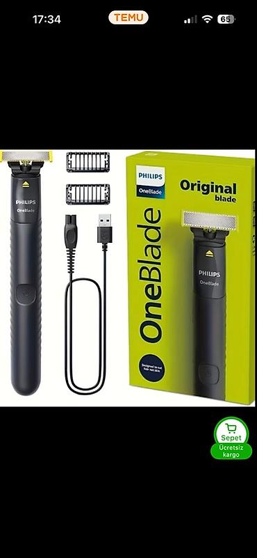 üzqırxan philips: Philips OneBlade ülgüc və trimmer Məhsul təsviri: - Üz və bığ-saqqal — 1