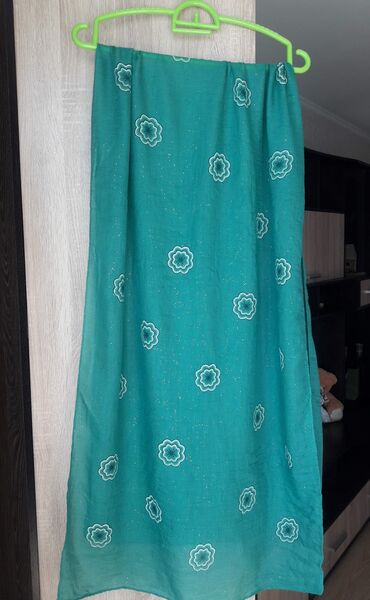 парео: Продаю индийский шарф-палантин (100% хлопок) зеленого цвета с