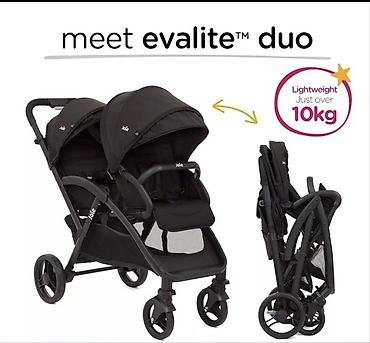 Балдар дүйнөсү: Прогулочная коляска для двоих Joie Evalite Duo - Компактная — 1